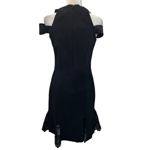 Gorgeous! Designer Yigal Azrouel Black Lace Panel Off Shoulder Dress Siz… - Picture 3 of 12